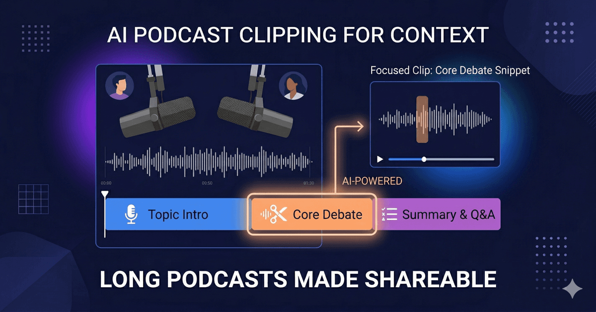 Topic-Based Editing for podcasters
